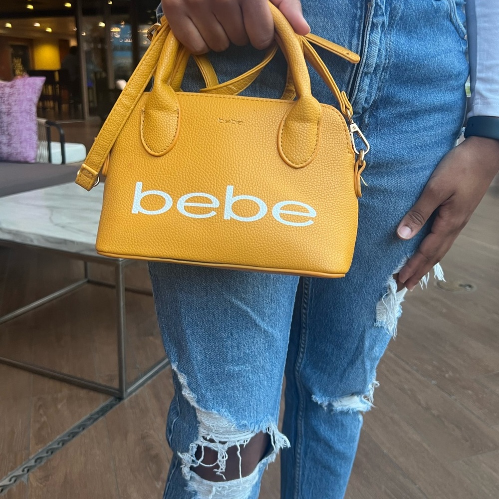 Yellow Bebe Cross Body Bag